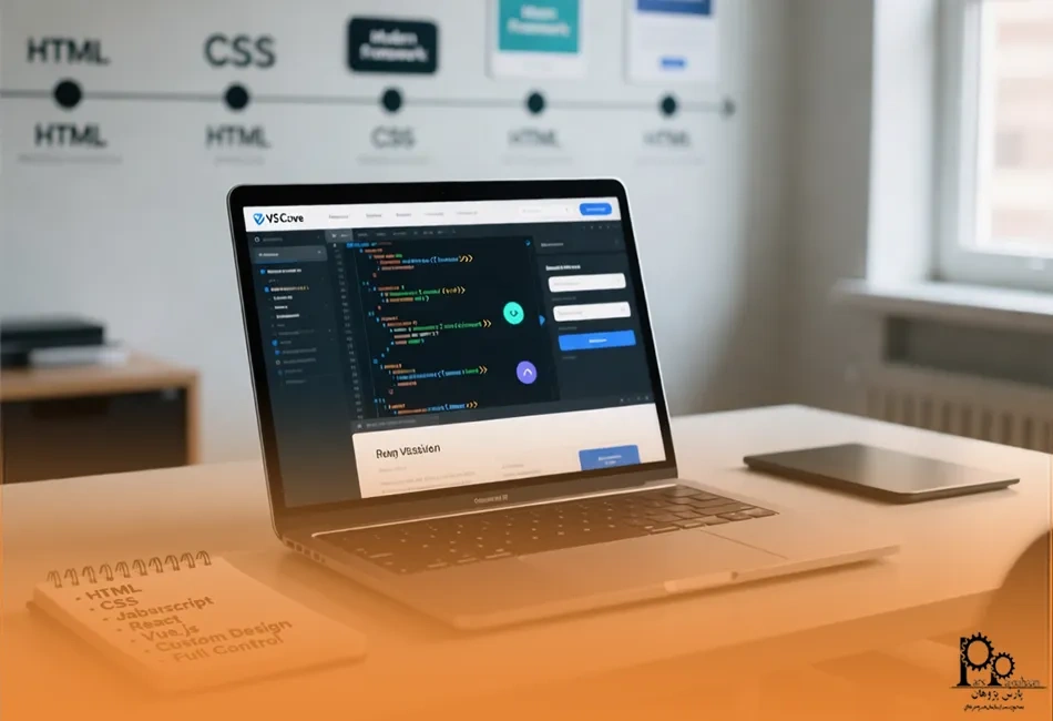 مقایسه_طراحی_وبسایت_با_HTML،_CSS_و_JavaScript_با_سایر_روشها